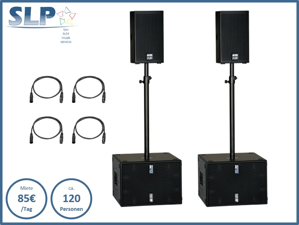 Tonanlage "S" mit doppeltem Bassupgrade 85€/Tag