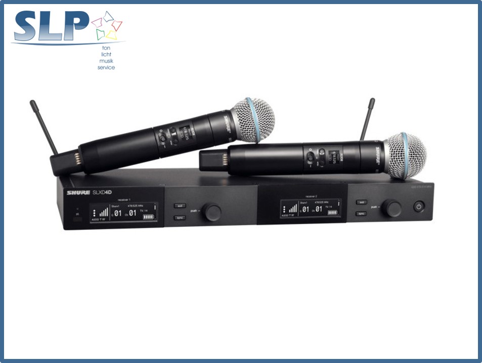 Shure SLX-D Doppelfunkmikrofon 75€/Tag